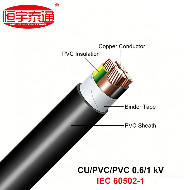 NYY Low voltaged Copper Conductor PVC Insulated Power Cable