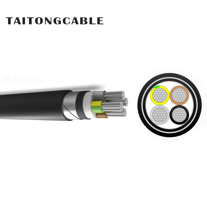 ແຮງດັນຕໍ່າ 2-5-Core STA Armored Aluminum Conductor XLPE Insulated PVC Sheathed Power Cables