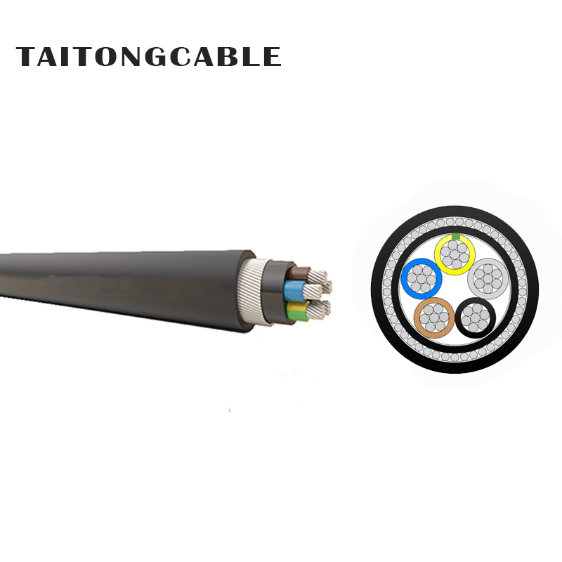 ແຮງດັນຕໍ່າ 2-5-Core SWA Armored Aluminum Conductor XLPE Insulated PVC Sheathed Power Cables