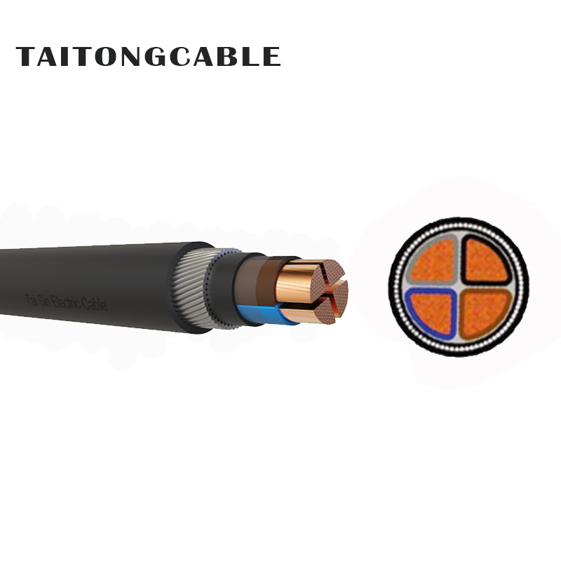 ແຮງດັນຕໍ່າ 2-5-Core SWA Armored Copper Conductor PVC Insulated PE Sheathed Power Cables