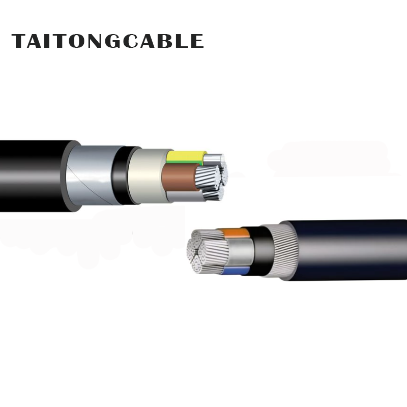 ແຮງດັນຕ່ໍາຫຸ້ມເກາະ custom Aluminum Conductor PVC Insulated PE Sheathed ສາຍໄຟ